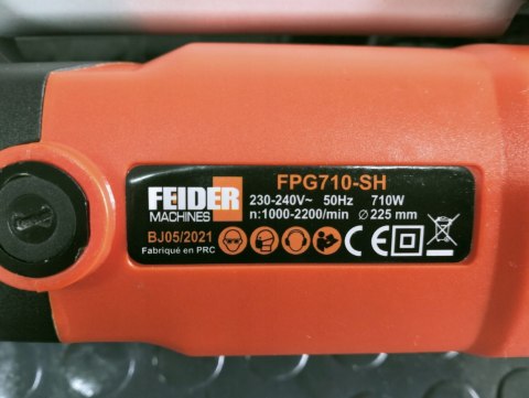 Szlifierka do gipsu z wysięgnikiem FEIDER 710 W 230 V Szlifierka do gipsu z wysięgnikiem FEIDER 710 W 230 V