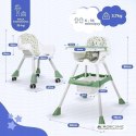 KRZESEŁKO DO KARMIENIA MOBICLINIC FOREST 2w1 BIAŁO-ZIELONY