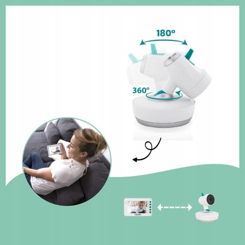 Niania z kamerą Babymoov YOO Moov 360 stopni Niania z kamerą Babymoov YOO Moov 360 stopni