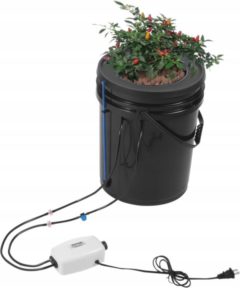 System hydroponiczny VEVOR DWC z zestawem do nawadniania kropelkowego