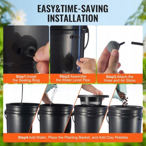 System hydroponiczny VEVOR DWC z zestawem do nawadniania kropelkowego System hydroponiczny VEVOR DWC z zestawem do nawadniania kropelkowego