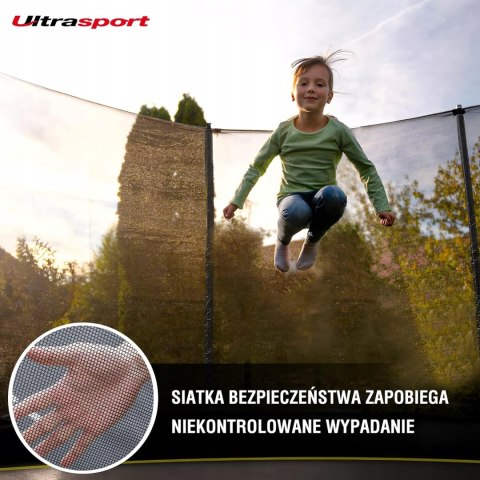 Trampolina z siatką Ultrasport 244 cm FT 8 (244-252 cm) Trampolina z siatką Ultrasport 244 cm FT 8 (244-252 cm)
