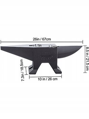 VEVOR Kowadło Żeliwne Warsztatowe 60KG Kowalskie VEVOR Kowadło Żeliwne Warsztatowe 60KG Kowalskie