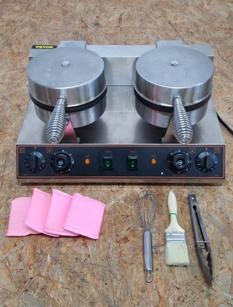 Vevor BuoQua Komercyjna Obrotowa Podwójna Gofrownica Elektryczna Vevor BuoQua Komercyjna Obrotowa Podwójna Gofrownica Elektryczna