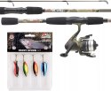 ZESTAW WĘDKARSKI WĘDKA MITCHELL TANAGER CAMO KOŁOWROTEK 1,80M 5-15G