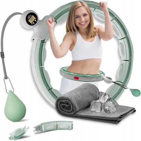 K-MART Hula Hoop obciążona, automatyczny masaż 360°, fitness K-MART Hula Hoop obciążona, automatyczny masaż 360°, fitness