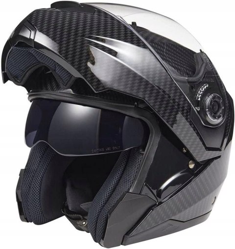 Kask motocyklowy modułowy KSK DS Warrior Z czarny Kask motocyklowy modułowy KSK DS Warrior Z czarny