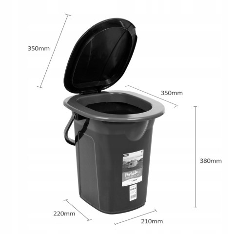 Toaleta turystyczna podróżna GreenBlue GB320BL 19 l Toaleta turystyczna podróżna GreenBlue GB320BL 19 l