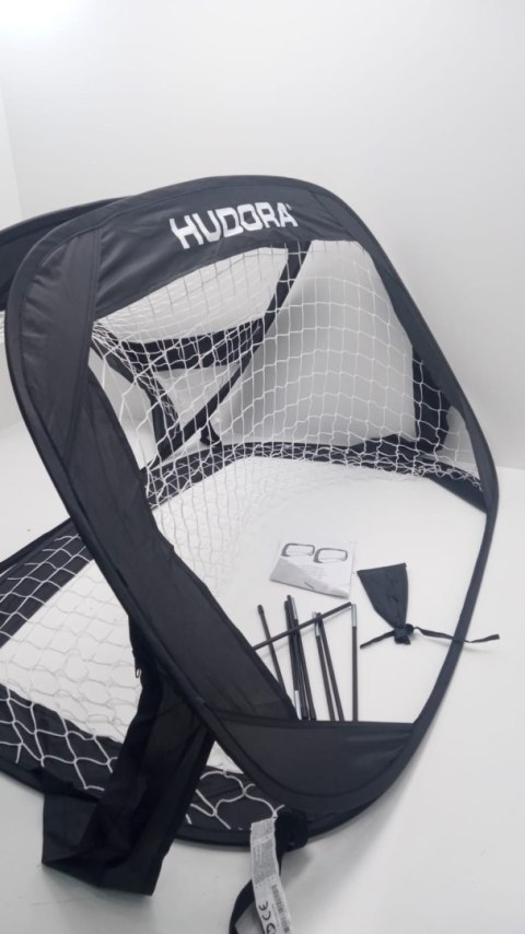 BRAMKA PIŁKARSKA PRZENOŚNA HUDORA POP-UP 120x80 CM CZARNA