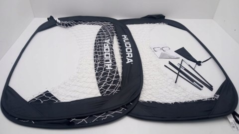 BRAMKA PIŁKARSKA PRZENOŚNA HUDORA POP-UP 120x80 CM CZARNA