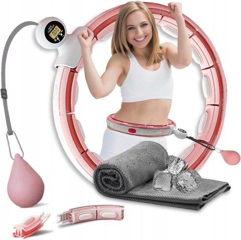 K-MART Hula Hoop obciążona, automatyczny masaż 360°, fitness K-MART Hula Hoop obciążona, automatyczny masaż 360°, fitness