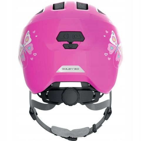 Kask dziecięcy Abus SMILEY 3.0 pink butterfly S 45-50 cm Kask dziecięcy Abus SMILEY 3.0 pink butterfly S 45-50 cm