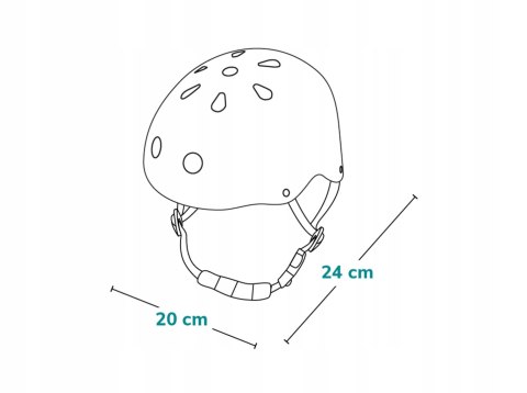 Kask dziecięcy na rower hulajnogę rozmiar S 50-56cm od 2 lat Lionelo Helmet Kask dziecięcy na rower hulajnogę rozmiar S 50-56cm od 2 lat Lionelo Helmet