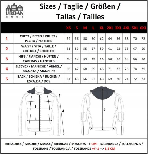 Kurtka skórzana UR-29 58 Leather męska XXL Kurtka skórzana UR-29 58 Leather męska XXL