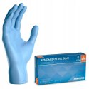 RĘKAWICE NITRYLOWE BEZPUDROWE 100 SZTUK BLUE L