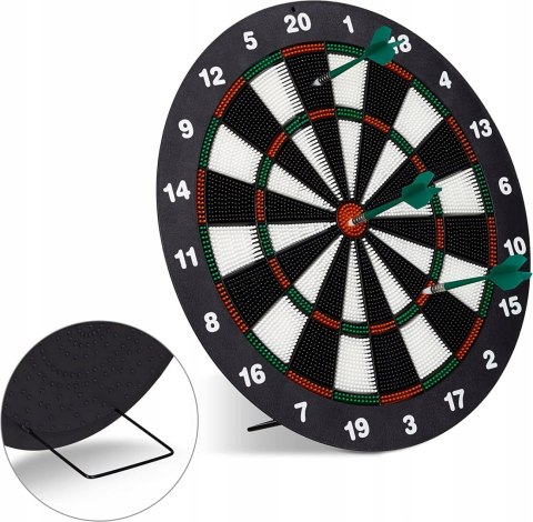 Relaxdays Tarcza do darta 42cm Softdart 6x Rzutki Relaxdays Tarcza do darta 42cm Softdart 6x Rzutki