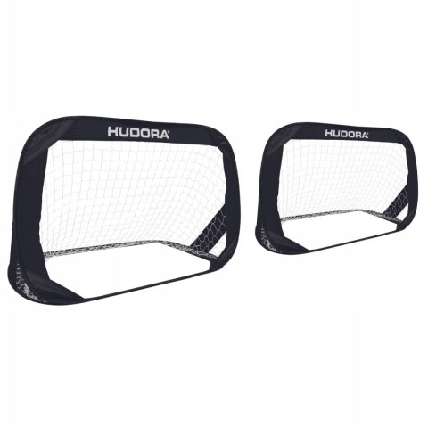 BRAMKA PIŁKARSKA PRZENOŚNA HUDORA POP-UP 120x80 CM CZARNA