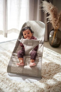 BabyBjorn Bliss Leżaczek z siateczki Grey Beige