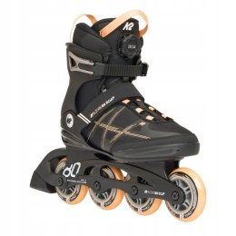Damskie rolki rekreacyjne K2 Alexis 80 BOA czarno-pomaranczowe 37
