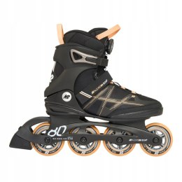 Damskie rolki rekreacyjne K2 Alexis 80 BOA czarno-pomaranczowe 37