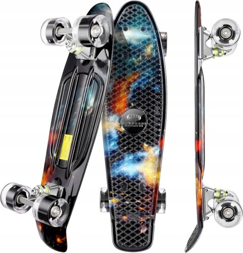 Deskorolka fiszka dla dzieci WeSkate świecące koła Deskorolka fiszka dla dzieci WeSkate świecące koła