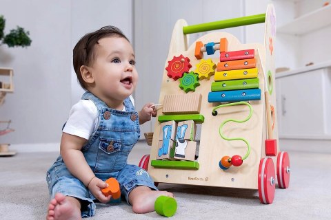 EVEREARTH Chodzik Pchacz z akcesoriami do zabawy EVEREARTH Chodzik Pchacz z akcesoriami do zabawy