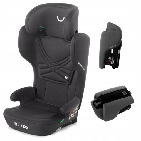 Fotelik Nurse Spring iSize, 100-150 cm, 4-12 lat, Isofix