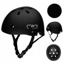 Kask dziecięcy MoMi Mimi 48-55 cm czarny matowy