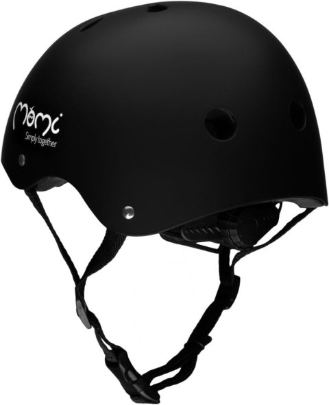 Kask dziecięcy MoMi Mimi 48-55 cm czarny matowy Kask dziecięcy MoMi Mimi 48-55 cm czarny matowy