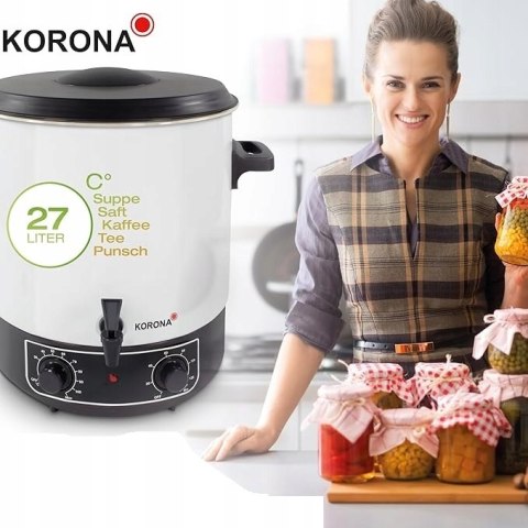 Korona Dozownik PODGRZEWACZ GOTOWANIE Biały 27L 1800W Korona Dozownik PODGRZEWACZ GOTOWANIE Biały 27L 1800W