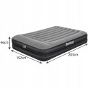 Materac dwuosobowy Bestway 203 x 152 x 46 cm szary