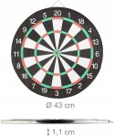 Relaxdays Tarcza do darta X2, 43 cm