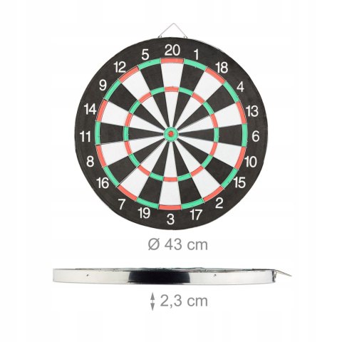 Relaxdays Tarcza do darta X2, 43 cm Relaxdays Tarcza do darta X2, 43 cm
