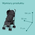 BEBE CONFORT RAINBOW WÓZEK SPACEROWY PARASOLKA MINERAL GRAPHITE