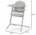 Cybex Lemo Krzesełko do Karmienia 3w1 Suede Grey