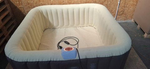 EASE.ZONE 7150015 Basen Jacuzzi Spa Pool3 z hydromasażem Kwadrat 185X185X65 EASE.ZONE 7150015 Basen Jacuzzi Spa Pool3 z hydromasażem Kwadrat 185X185X65