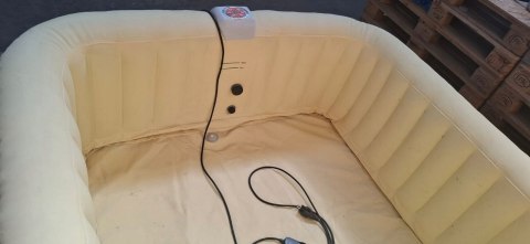 EASE.ZONE 7150015 Basen Jacuzzi Spa Pool3 z hydromasażem Kwadrat 185X185X65 EASE.ZONE 7150015 Basen Jacuzzi Spa Pool3 z hydromasażem Kwadrat 185X185X65