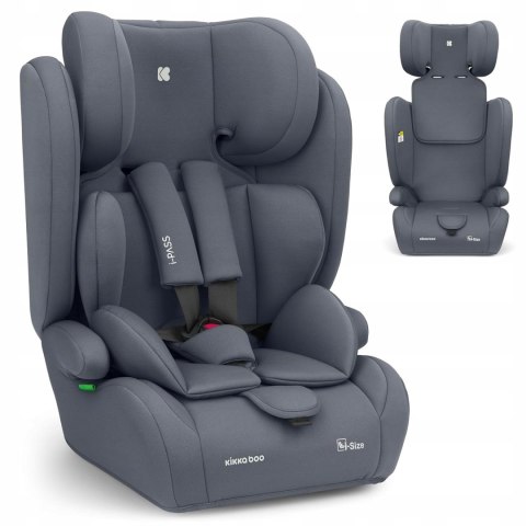 Fotelik samochodowy Kikkaboo i-Pass 76-150 cm szary