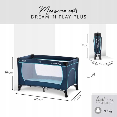 HAUCK Łóżeczko turystyczne Dream N Play Plus navy HAUCK Łóżeczko turystyczne Dream N Play Plus navy
