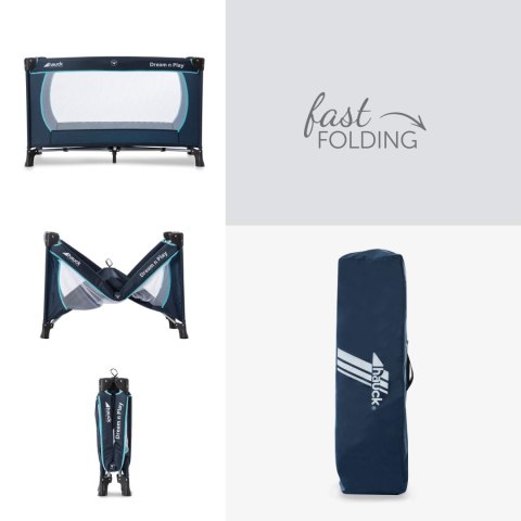 HAUCK Łóżeczko turystyczne Dream N Play Plus navy HAUCK Łóżeczko turystyczne Dream N Play Plus navy