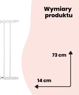 Rozszerzenie do bramki Safety 1st 14 cm białe
