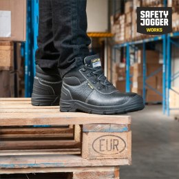 Safety Jogger Mężczyźni Bestboy Buty Ochronne, Czarny, 42 EU