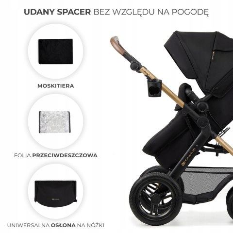 Wózek wielofunkcyjny 3w1 MOOV 2 AIR z fotelikiem MINK PRO czarny Wózek wielofunkcyjny 3w1 MOOV 2 AIR z fotelikiem MINK PRO czarny