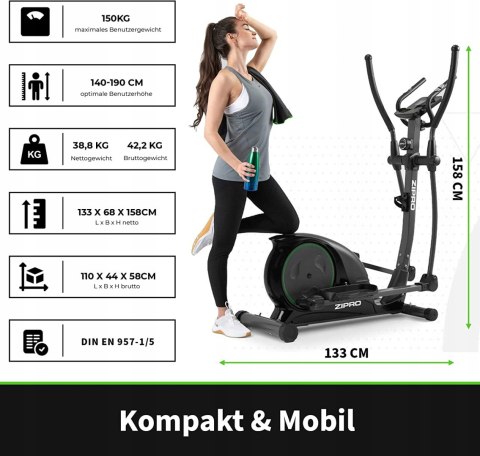 Zipro Hulk Crosstrainer Rower do ćwiczeń Orbitrek Zipro Hulk Crosstrainer Rower do ćwiczeń Orbitrek