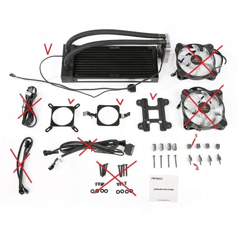 Antec Chłodzenie wodne Kuhler H2O K240 RGB Antec Chłodzenie wodne Kuhler H2O K240 RGB