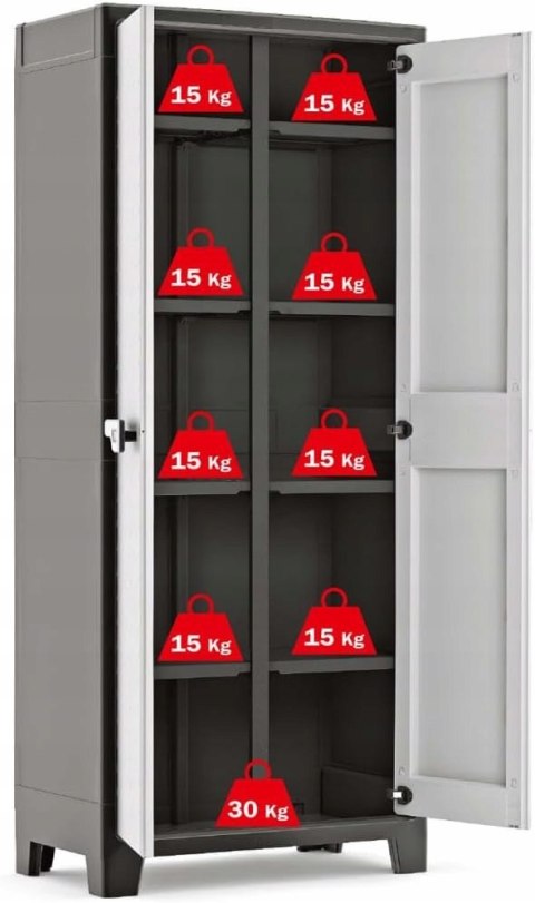 Keter MultiSpace Szafa Regał magazynowy Tworzywo Sztuczne 182cm Keter MultiSpace Szafa Regał magazynowy Tworzywo Sztuczne 182cm
