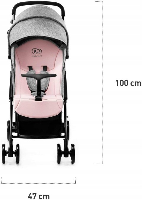 Kinderkraft Lite Up wózek spacerowy Rose do 15kg Kinderkraft Lite Up wózek spacerowy Rose do 15kg