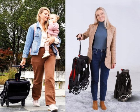 Składany wózek spacerowy ultralekki kompaktowy Travel do samolotu 6,5kg Składany wózek spacerowy ultralekki kompaktowy Travel do samolotu 6,5kg