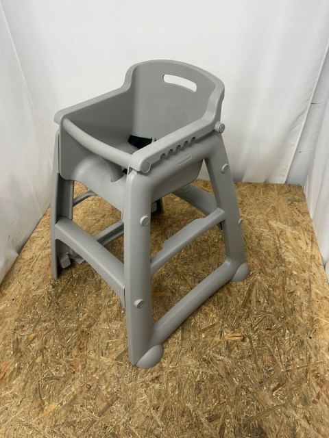 Wytrzymałe, platynowe krzesełko do karmienia Rubbermaid Wytrzymałe, platynowe krzesełko do karmienia Rubbermaid