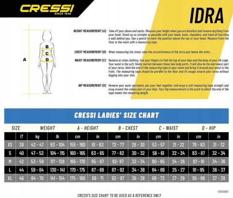 Cressi Damski kombinezon PIANKA NEOPRENOWA XS Cressi Damski kombinezon PIANKA NEOPRENOWA XS